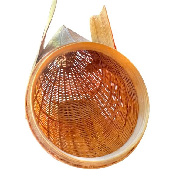 Shanghai Handicrafts Duck Basket Rattan Bamboo Storage Vintage Collectible Gift - Picture 12 of 14